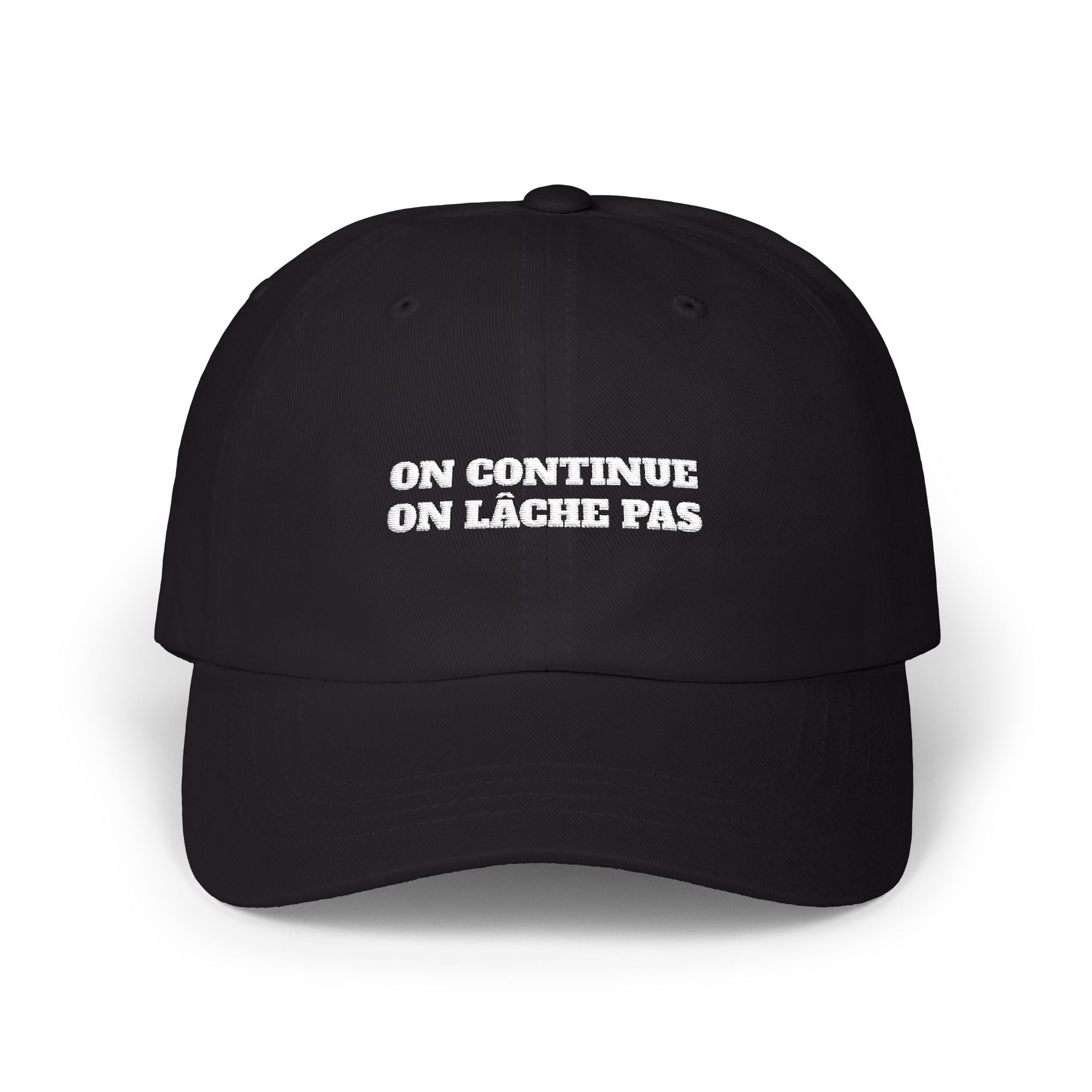 Casquette “On continue, on lâche pas” — Officielle